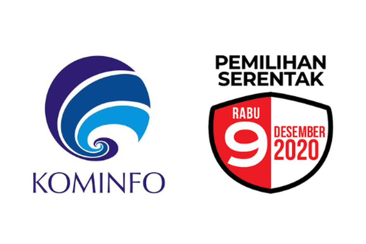 Logo Kominfo dan Pemilihan Serentak 2020