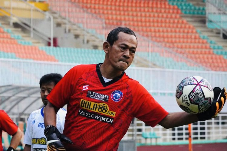 Pelatih kiper Arema FC, Jarot Supriadi.