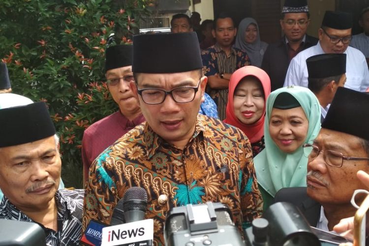 Gubernur Jabar Ridwan Kamil saat ditemui di Kantor MUI Jabar, Jalan RE Martadinata, Jumat (14/9/2018).