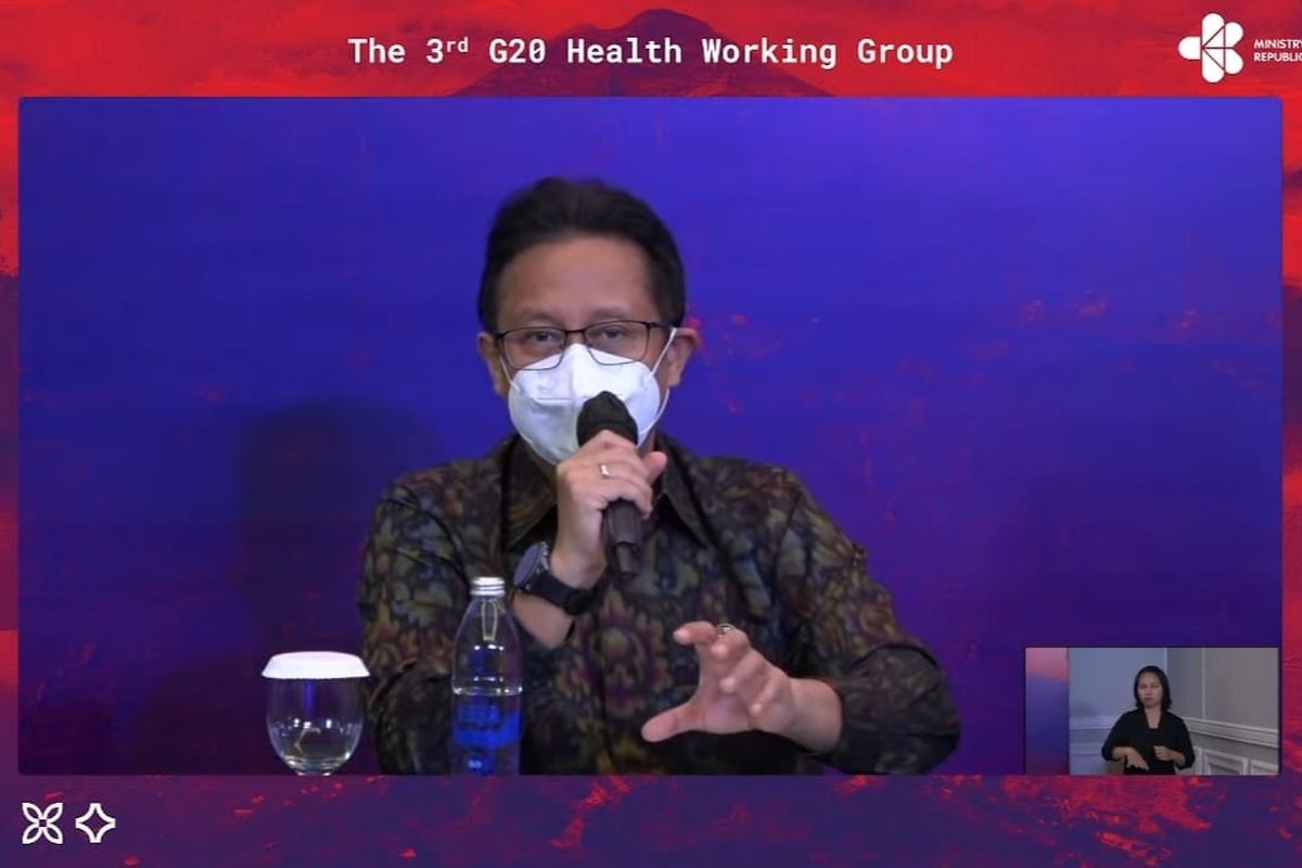 Menteri Kesehatan Budi Gunadi Sadikin dalam kegiatan The 3rd G20 Health Working Group, menjelaskan terkait kasus cacar monyet di Indonesia. 