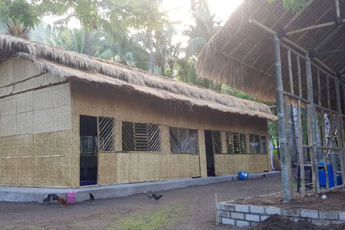 Ilustasi. Sekolah Bambu SDN 2 Lombok Utara