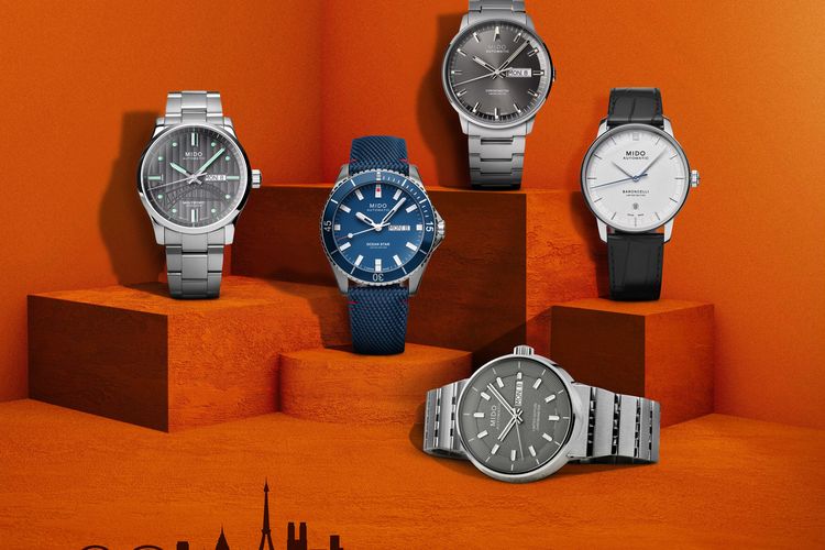 Beberapa koleksi Mido Watches yang terinspirasi dari arsitektur bangunan ikonik.