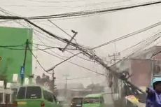 Hujan dan Angin Kencang di Bogor, Tiang Listrik sampai Tumbang