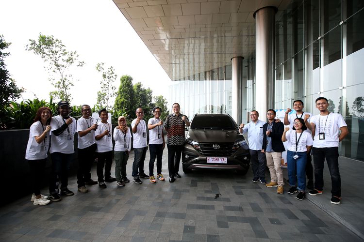 Pelepasan Tim Merapah Trans -Jawa 4 Kompas.com di Menara Kompas, Jakarta, Selasa (21/5/2019).