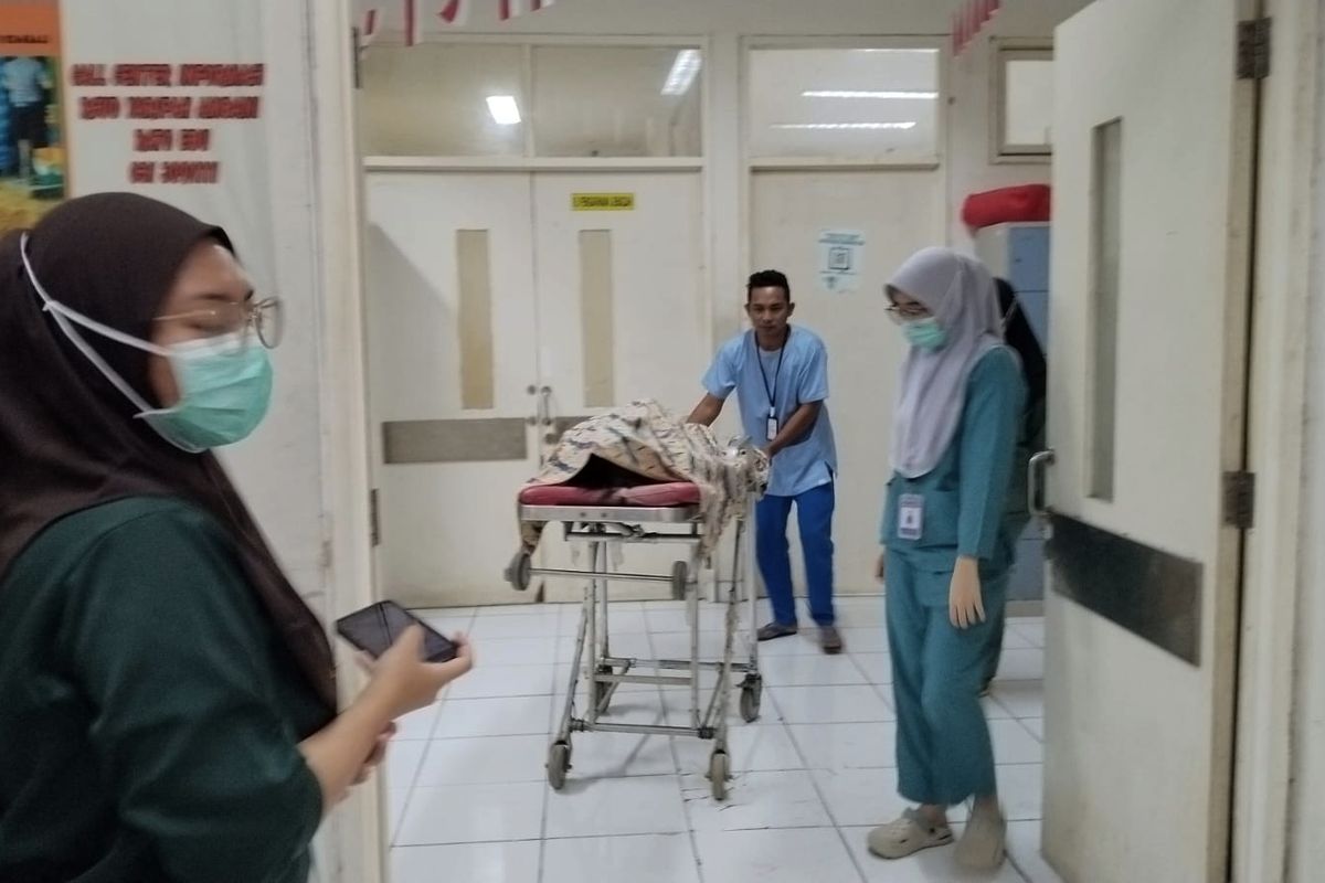 Korban saat tiba di RSUD Syamrabu Bangkalan 
