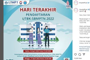 Cetak Kartu Peserta UTBK SBMPTN 2022 Terakhir Hari Ini, Cek Caranya