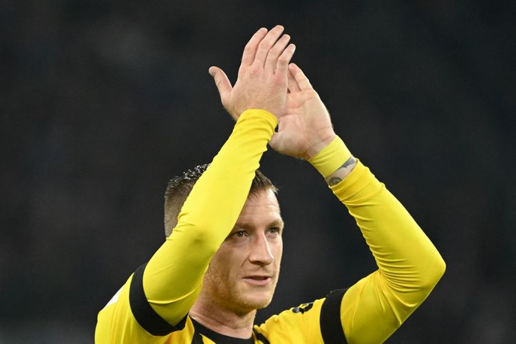 Marco Reus merayakan gol pada sebuah laga Bundesliga antara Borussia Dortmund dan Bochum pada 5 November 2022. Terkini, Reus mengumumkan bahwa dirinya akan meninggalkan Borussia Dortmund setelah musim 2023-2024 berakhir.