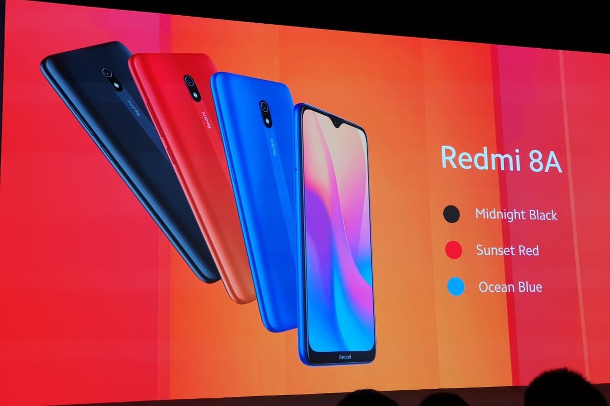 Redmi 8A tersedia dalam tiga pilihan warna.