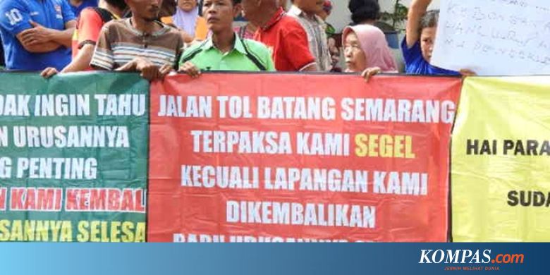 Warga Kendal Ancam Segel Jalan Tol Batang-Semarang