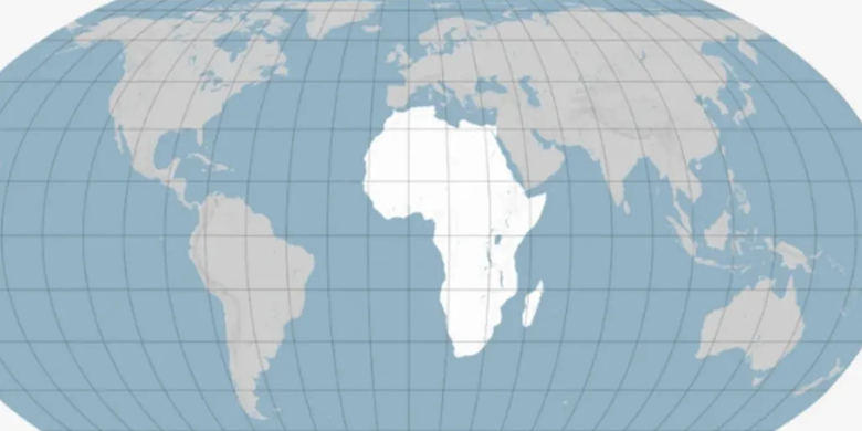 Peta dunia versi Mercator.