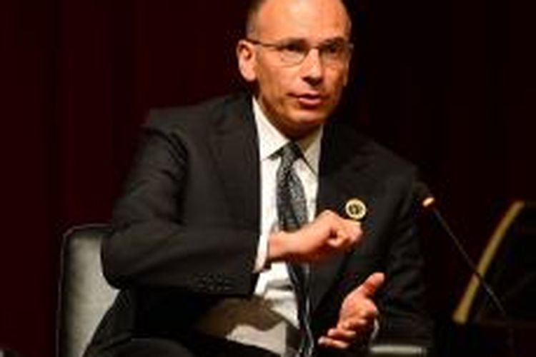 Perdana Menteri Italia Enrico Letta. Gambar diambil Senin (2/9/2013), di Bled, Slovenia.