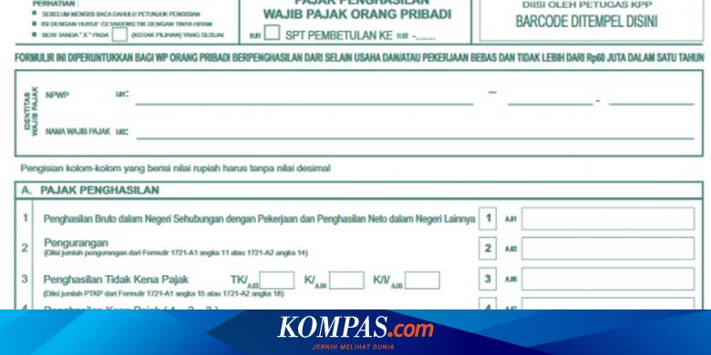 Ini Beda Formulir 1770 Ss 1770 S Dan 1770 Untuk Lapor Spt Pajak