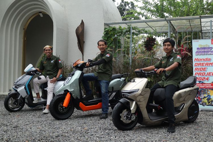 Modifikasi Perdana Motor Listrik Honda Hasil Garapan Juara HMC 2023
