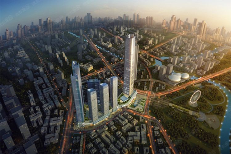Hengfeng Guiyang Center Tower 1, salah satu supertall di China yang akan rampung tahun 2023
