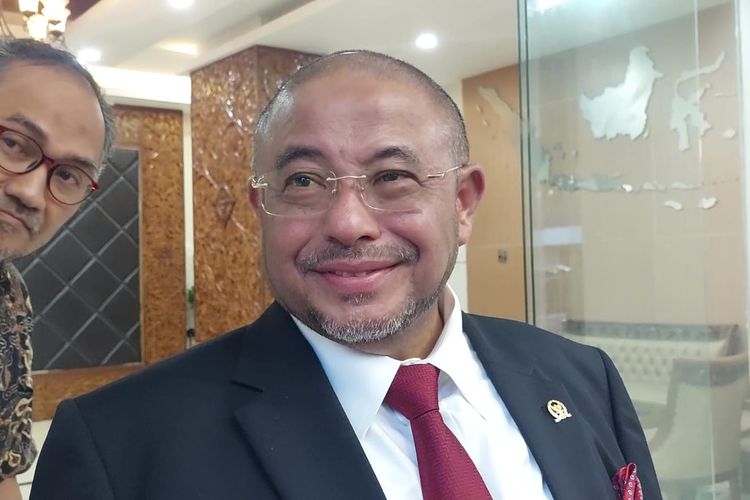 Sekretaris Jenderal PKS Aboe Bakar Al Habsyi, Selasa (21/3/2023), ditemui wartawan di kantor KPU RI.