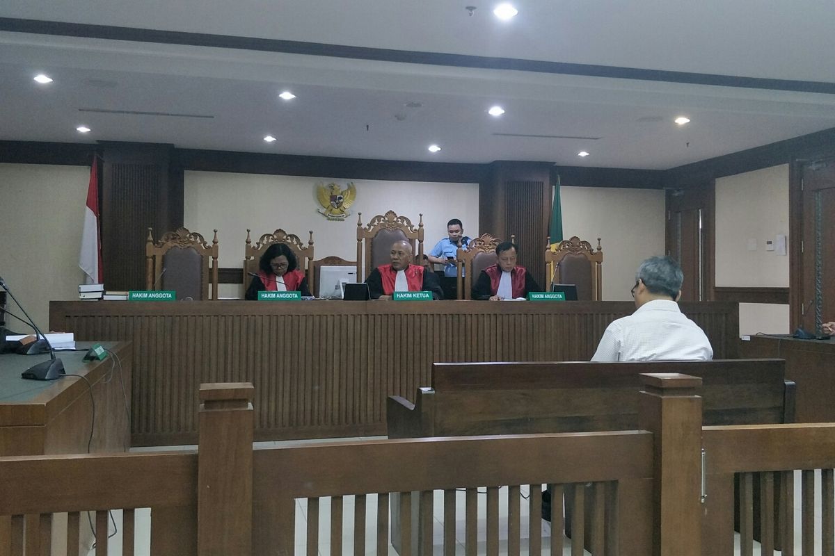 Suasana persidangan di Pengadilan Negeri Jakarta Pusat, Kamis (5/12/2019).