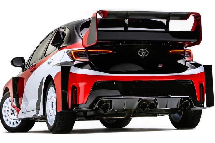 Toyota GR Corolla dalam konsep mobil reli dipamerkan di SEMA 2022