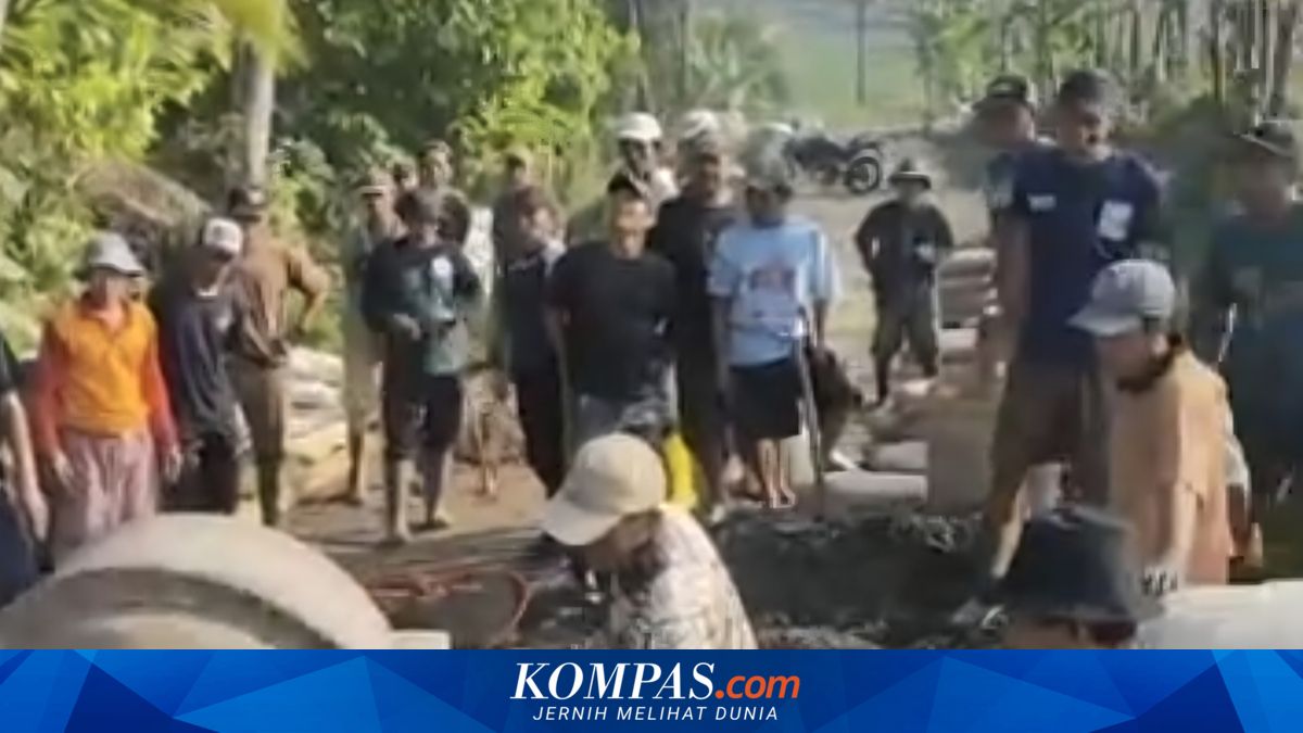Petani Lebak Patungan Perbaiki Jalan Poros Desa, Pemkab: Terima Kasih, Bentuk Peduli Masyarakat