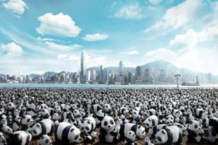Sebanyak 1.600 replika panda akan memenuhi Hongkong, mulai Bandara Internasional Hongkong hingga ke patung raksasa Tian Tan Buddha. 
