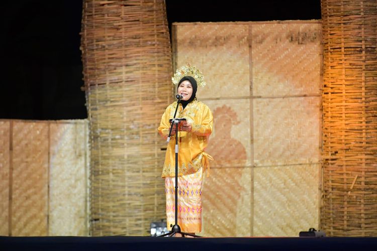 Direktur Pengembangan dan Pemanfaatan Kebudayaan, Ditjen Kebudayaan, Irini Dewi Wanti saat membuka Festival Budayaw IV pada Jumat (1/9/2023).