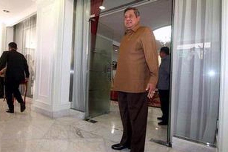 Susilo Bambang Yudhoyono Prabowo hadir ke Istana Negara atas undangan dari Presiden. TRIBUNNEWS/DANY PERMANA