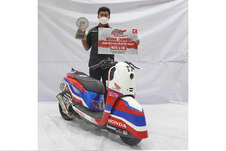 Honda Scoopy pemenang di kelas Matic & Cub Advance Honda Modif Contest (HMC) 2021