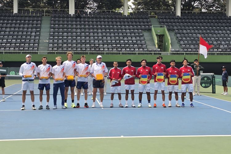 Piala Davis 2026, Indonesia Beri Perlawanan kepada Romania di Hari Pertama
