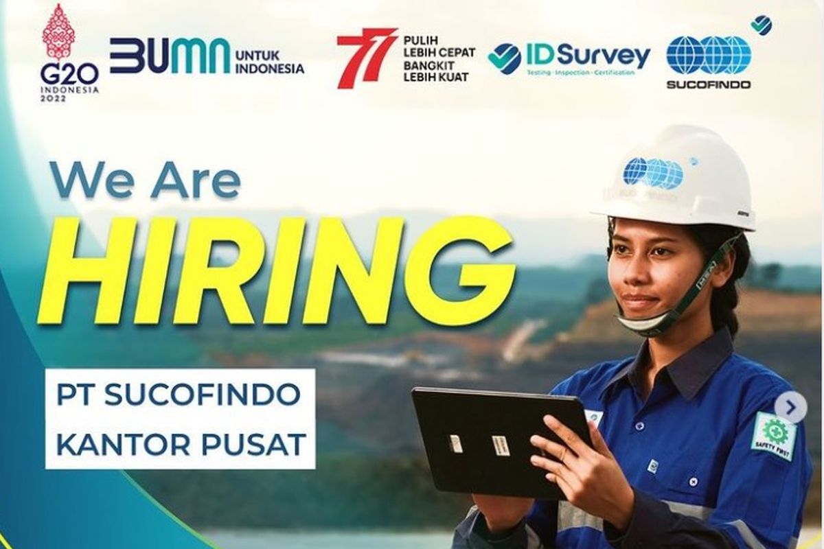 PT Superintending Company of Indonesia atau Sucofindo membuka lowongan kerja. 