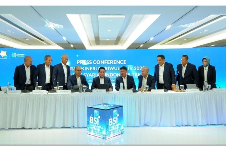 BSI menggelar konferensi pers untuk memaparkan kinerja perseroan sepanjang 2023. 