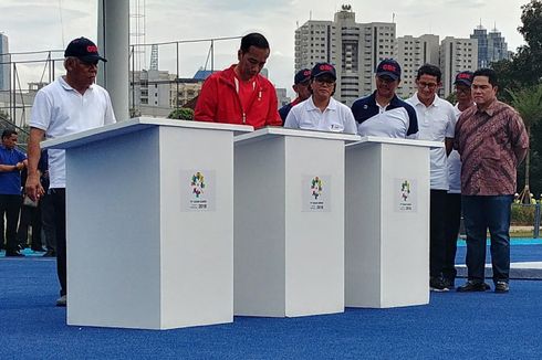 Tampil Sporty, Jokowi Resmikan Sejumlah Venue di GBK