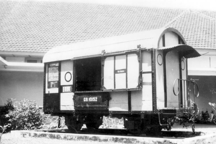 Gerbong Maut merupakan salah satu peninggalan sejarah yang terdapat di Museum Brawijaya, Malang