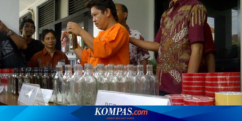 Diringkus Pemalsu Vodka Pakai Alkohol 97 Persen