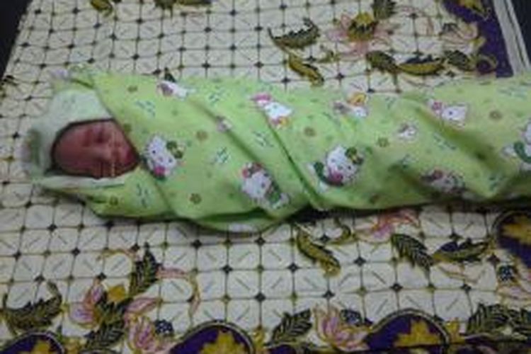 inilah bayi yang di temukan di Kelurahan Tababu Tirawuta 