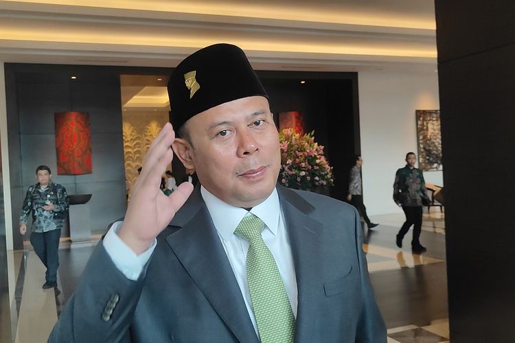 Ketua Fraksi PKB DPR periode 2019-2024, Cucun Ahmad Syamsurijal sebelum pelantikan anggota DPR periode 2024-2029, di Jakarta, Selasa (1/10/2024).