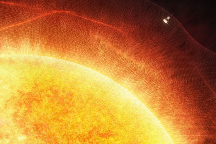 Pesawat luar angkasa NASA Parker Solar Probe menyentuh atmosfer atas matahari yang disebut korona matahari. 