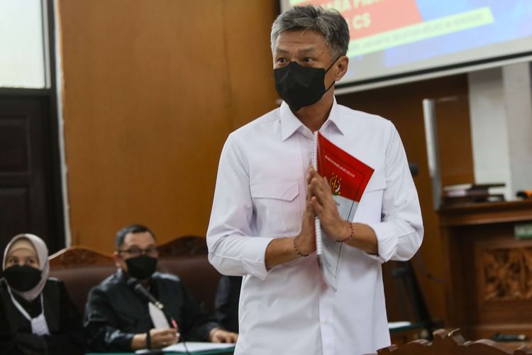 Foto stok: Terdakwa Brigjen Hendra Kurniawan menjalani sidang di Pengadilan Negeri (PN) Jakarta Selatan.