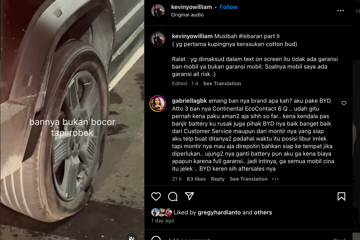 Ban Mobil Rusak Parah? Nggak Bisa Ditambal! - Gambar Asli