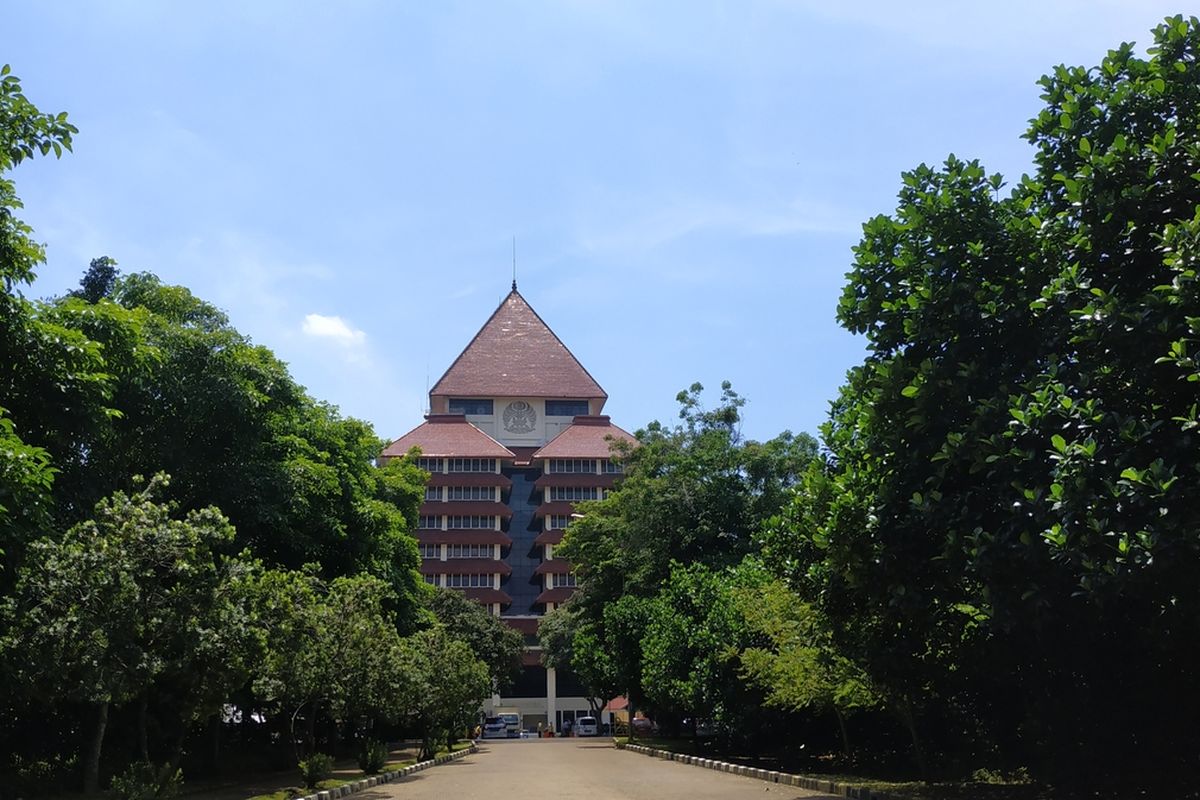 Gedung Rektorat Universitas Indonesia, Depok, Jawa Barat.