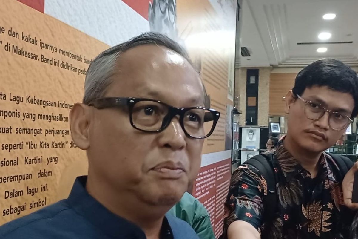 Budi Harry (cucu WR Suprtaman) saat ditemui di Gedung Insan Pendidikan, kawasan Sudirman, Jakarta Pusat, Minggu (9/3/2025).
