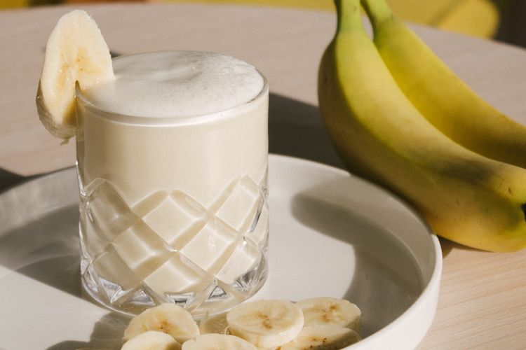 Ilustrasi smoothie pisang.