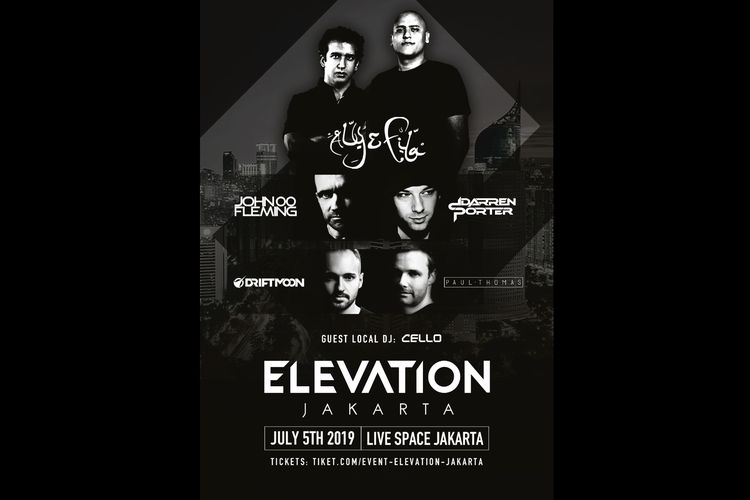 Elevation akan berlangsung di Live Space Jakarta pada 5 Juli 2019.