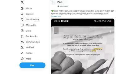 Tangkapan layar soal memijat jari kelingking dapat digunakan untuk mengobati sakit tenggorokan.