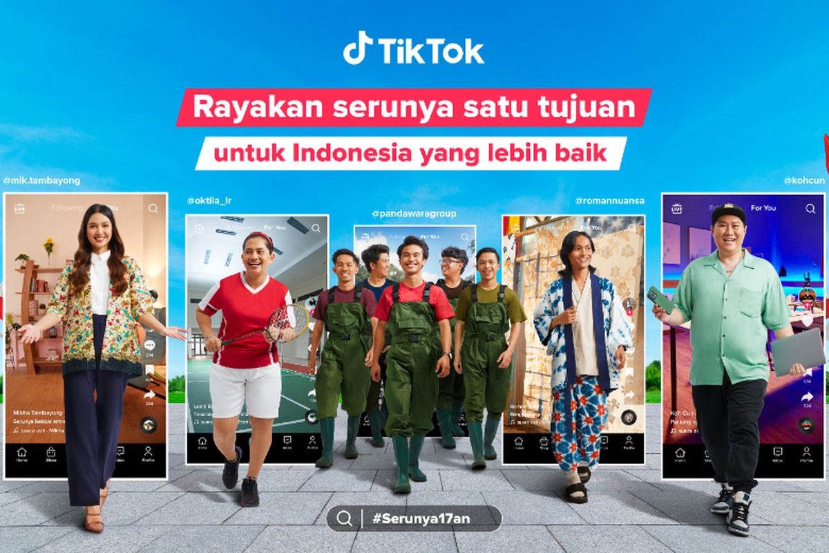 Kampanye #Serunya17an yang diinisiasi TikTok dalam rangka menyemarakkan HUT RI yang ke-78. 