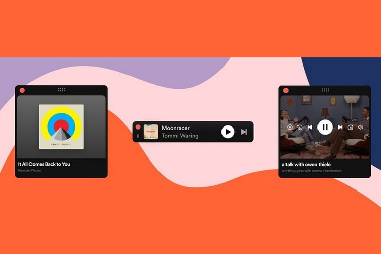 Tampilan Spotify Miniplayer