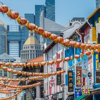 Ilustrasi Chinatown di Singapura.