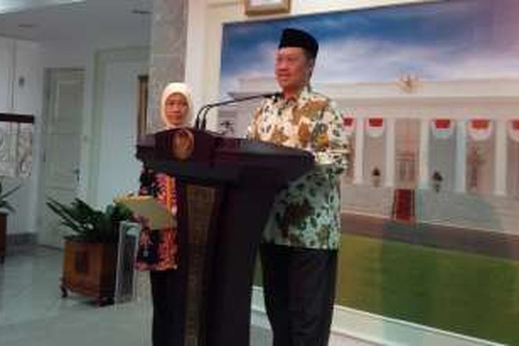 Ketua KY Aidul Fitriciada Azhari, seusai menemui Jokowi di Istana Merdeka, Jakarta, Jumat (4/3/2016). 