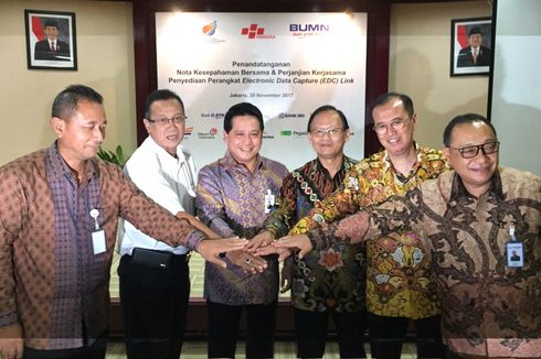 EDC Mandiri, BNI, dan BRI di 6 BUMN Diintegrasikan