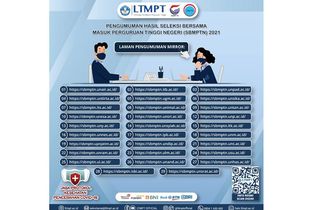 Link Pengumuman SBMPTN 2021, Cek Mulai Pukul 15.00 WIB di 30 Tautan Ini!