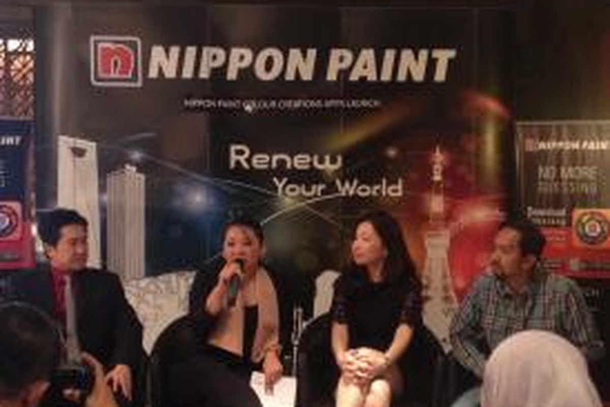 Konferensi pers peluncuran aplikasi Nippon Paint Colour Creation bagi pengguna Android dan iOS, di Grand Indonesia, Jakarta Pusat, Kamis (18/9/2014).