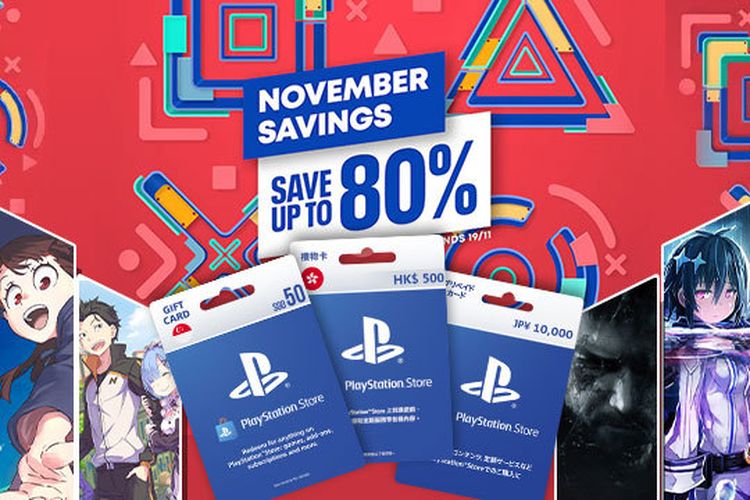 Ilustrasi ajang November Savings di PlayStation Store.